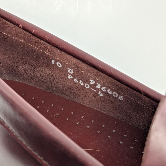 VTG DEXTER PENNY LOAFERS MEN\'S SIZE 10 OXBLOOD BROWN LEATHER SLIP ON MADE USA main image 7